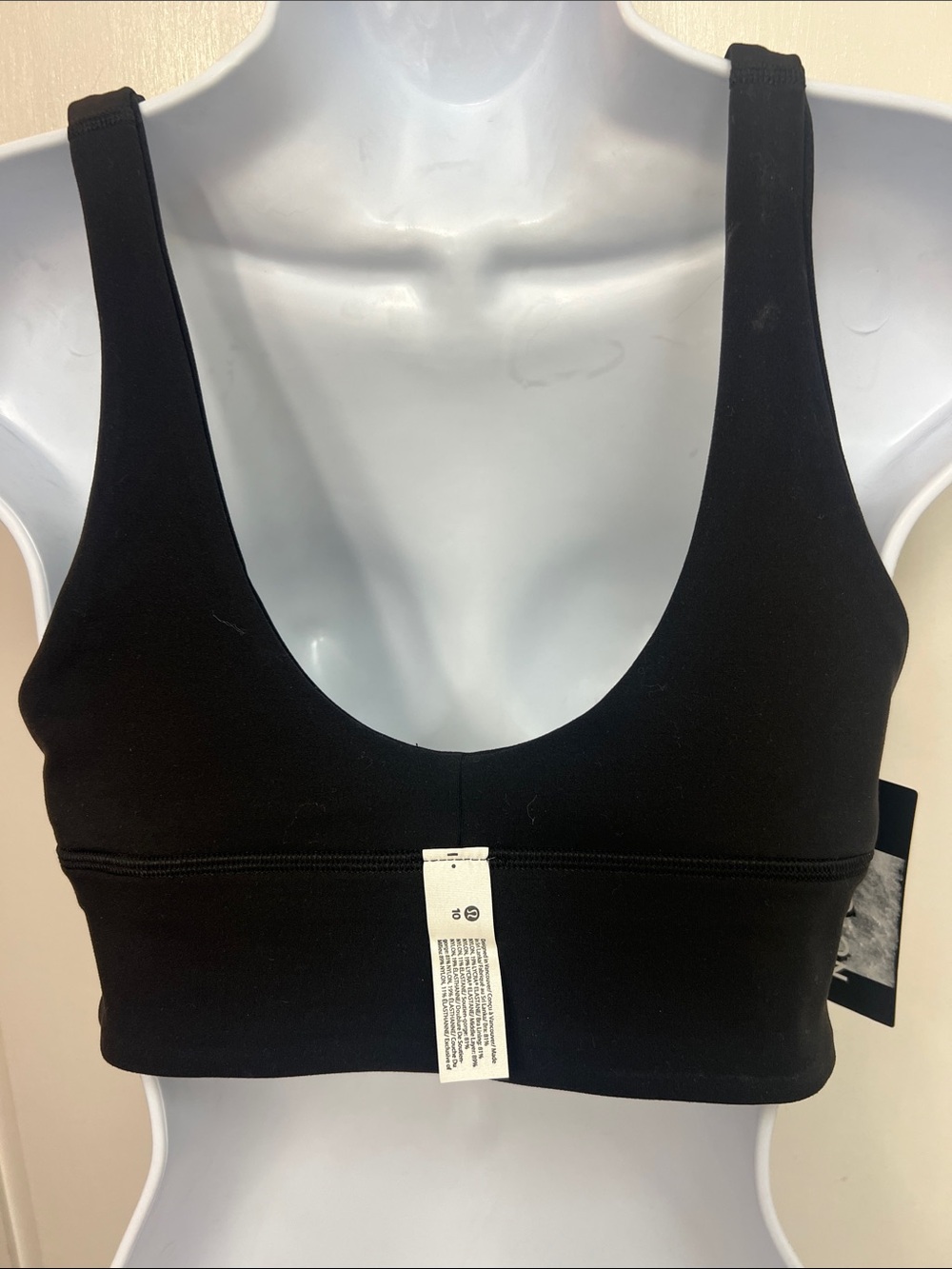Lululemon Align Reversible Bra *Light Support, A/B cup, Black/Black, Size 10 NWT - Picture 11 of 16